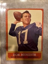 1963 Topps Football Card Don Meredith Dallas Cowboys Quarterback #74 Great Shape