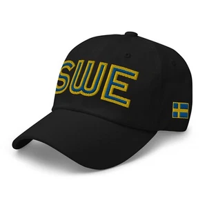Baseballmütze Schweden Nationalflagge Retro SWE Fußball Papa Mütze - Bild 1 von 12