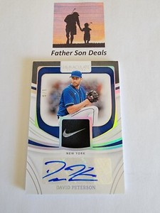 2022 David Peterson Immaculate Collection Nike Swoosh Patch Auto RC IMS-DP (1/6)