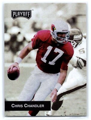 1993 Playoff Football #158 Chris Chandler    Phoenix Cardinals - Image 1 of 2