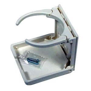 Mugger White Fold-Up Dual Ring Drink Holder (White) CH00100-WHT-1 - Picture 1 of 1