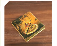 4Pcs Handcrafted Fine Designed Pocket Mirror - Lady Painted