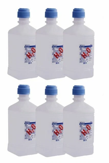 Baxter H20 1000ml Sterile Water - Pack of 6 Bottles (UKF7114)