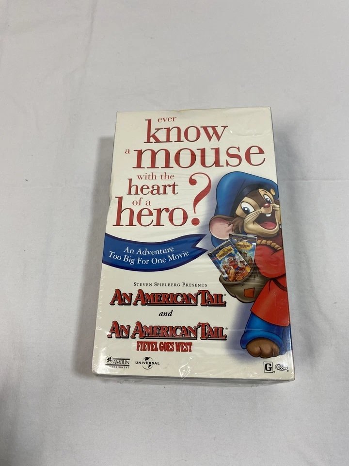 AN AMERICAN TAIL & FIEVEL GOES WEST~Digitally Restored Box Set of 2 VHS Tapes!! - Image 1 of 1