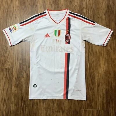 Adidas AC Milan Jersey Size Small Soccer Futbol Climacool Away Ibrahimovic FLAWS - Image 1 of 4