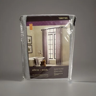 Cortina 52”x 84” Logan Ojal Panel Superior Gris Por Roth + Allen 2857165 Foto 1 de 4