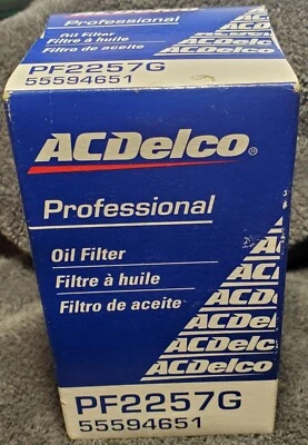 ACDelco GM Original Equipment PF2257G Engine Oil Filter and Cap Seal (O-Ring) - Image 1 of 4