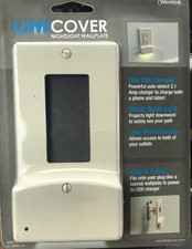 New Westek LumiCover Nightlight Usb Rocker Wall Plate