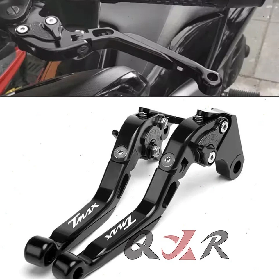 CNC Adjustable Brakes Clutch Levers Handle For Yamaha TMAX 530 TMAX560 TMAX500 - Image 1 of 4