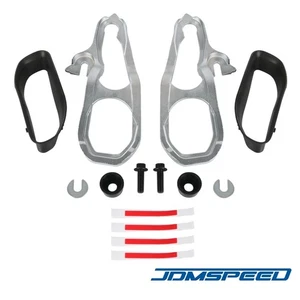 Chrome Heavy Duty Front Tow Hooks with Hardware For 2019 2020 2021 Ram 1500 DT - Picture 1 of 6