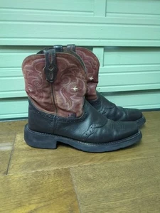 Justin Gypsy Roper Boots Size 7 UK Great Wear Good Soles Leather - Picture 1 of 11