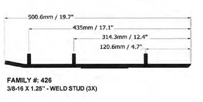 Sports Parts Inc Slasher Six60 corredores para moto de nieve 1996 Ski-Doo Mach Z LT Foto 1 de 2