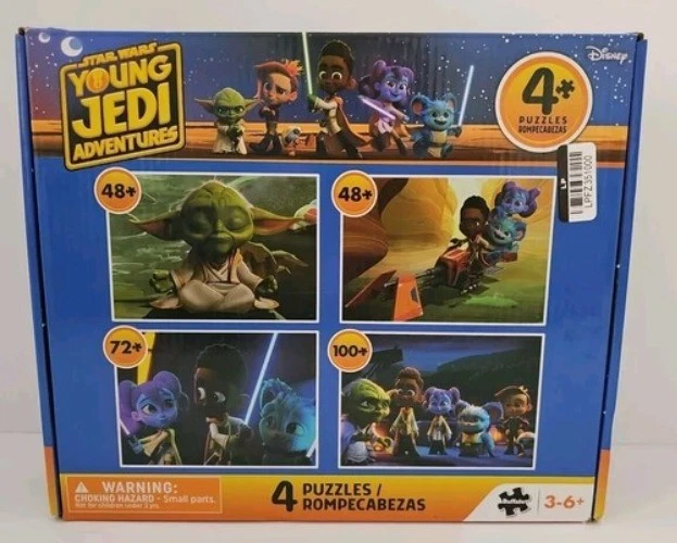 Star Wars Young Jedi Adventures 4-Puzzle Pack  48 PCS & 72 PCS & 100 PCS  Buffal - Image 1 of 4