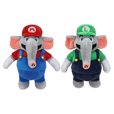 Super Mario Bros Elephant Mario Luigi Plush Toys Soft Stuffed Doll Kid Xmas Gift - Image 1 of 4