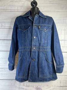 Vintage Levi’s Orange Tab Barn Chore Coat Jacket Mens Medium Denim Vented 1970s - Picture 1 of 14