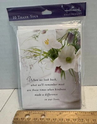 New Hallmark Image Arts  Pack Of 10 Thank You Cards  + Envelopes, New - Image 1 of 4