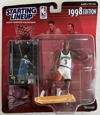 Starting Lineup 1998 NBA Stephon Marbury Minnesota Timberwolves Action Fig (B241 - Image 1 of 2