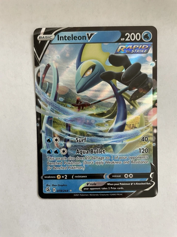 Inteleon V Ultra Rare SWSH08: Fusion Strike 078/264 NM - Image 1 of 1