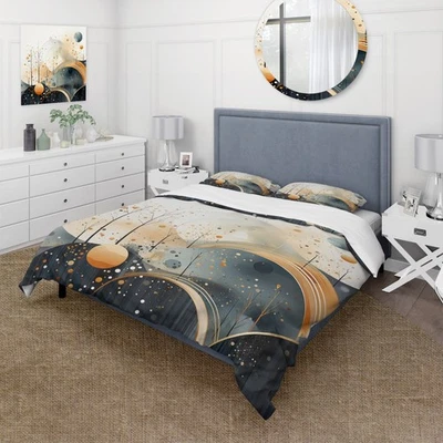 Designart "Sinfonía Paisaje Amarillo y Negro II" Abstracto Foto 1 de 4