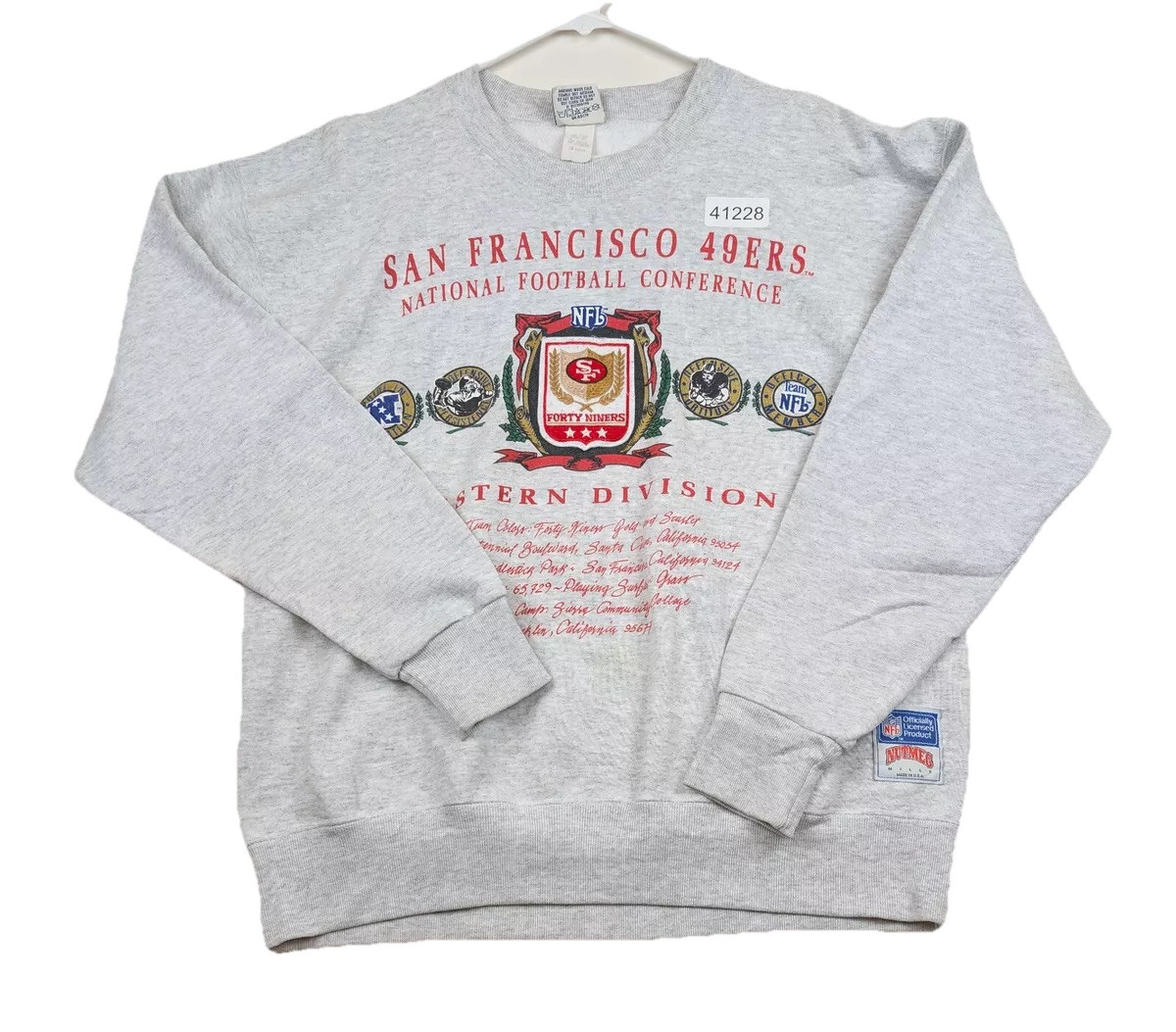 ✅️ USA製 NUTMEG アメフト 49ERS スウェット M トレーナー Nutmeg San Francisco 49ers NFL Sweatshirts for sale | eBay