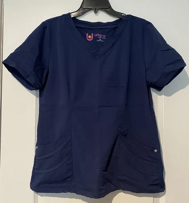 Urbane Ultimate Scrub Top Blue Size Medium - Image 1 of 3