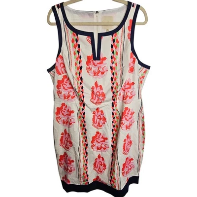 Vestido Vaina Modcloth Mujer Líder Floral Cuerda Pascua Preppy Caprichoso Talla 1X Foto 1 de 4