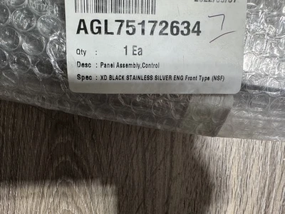 Panel de control para lavavajillas LG AGL75172634 - Nuevo OEM Foto 1 de 4