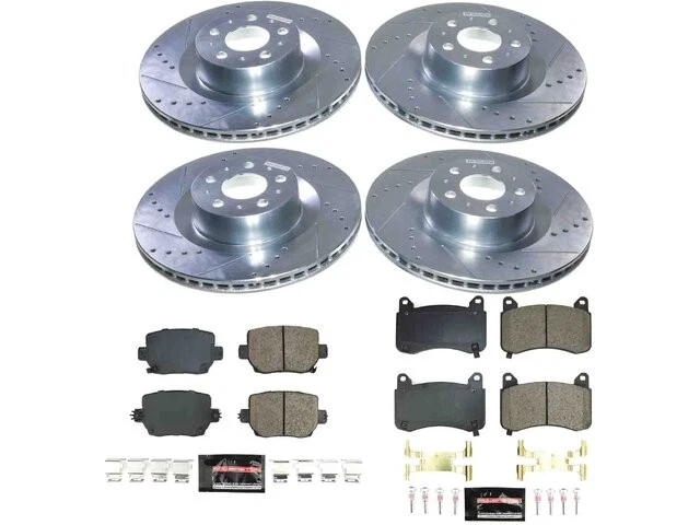 Kit de pastillas de freno y rotor delanteras y traseras para Tesla Y 2021 2022 2020-2024 NF794NV Foto 1 de 1