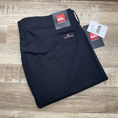 Pantalones Cortos Chinos Quicksilver Híbridos Informales Elastizados Para Hombres 29 Negros 8.5" Entrepierna Nuevos Foto 1 de 4
