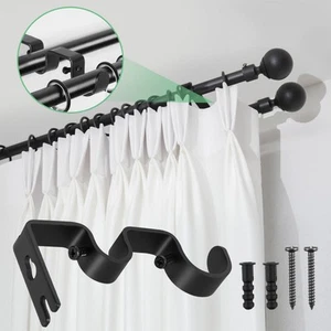 Barra de Cortina Accesorios Soporte Doble Soporte para Cortinas Colgantes - Imagen 1 de 10