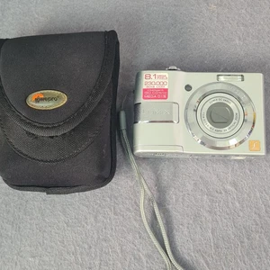 Panasonic Lumix DMC-LS80 8.1MP Digital Camera Compact Point and Shoot w/ Case - Picture 1 of 10