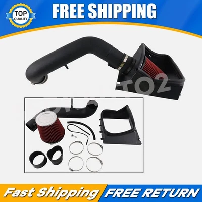 Sistema de admisión de aire frío negro filtro protector térmico para Ford F150 2011-2014 5,0 L V8 Foto 1 de 4