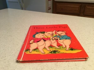 Vintage Book Three Little Pigs Used M.A. Donohue & Co Phyllis Robinson - Bild 1 von 12