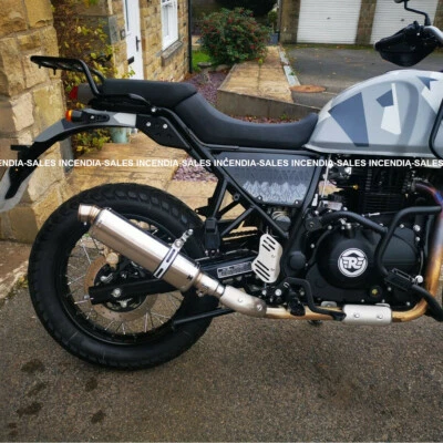 Sistema de escape Royal Enfield Himalayan estilo inoxidable antideslizante 2016-2024 - Imagen 1 de 4