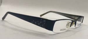 COVERGIRL EYEGLASSES FRAMES ONLY NEW CG391 BLACK FLORAL HALF RIM 50-18-135 - Picture 1 of 8