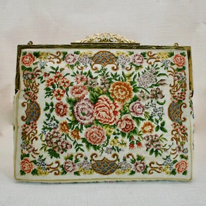 Antik Handtasche ART NOUVEAU EVENING BAG VIENNA Petit Point Sac à main - Imagen 1 de 4