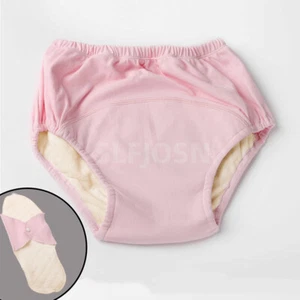  Pantalones de pañales de tela para incontinencia de algodón a prueba de fugas de orina para mujeres cintura alta  - Imagen 1 de 56