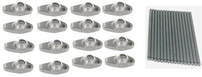 Brazos Rockers + Fulcrums + Tuercas + Kit de varillas de empuje/16 para algunos Ford 221 260 289 1962-1965 Foto 1 de 4