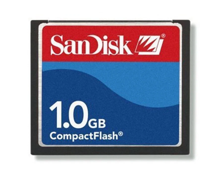 SanDisk 1 GB CF Type 1 Card CompactFlash (SDCFB-1024-A10) - Image 1 of 1