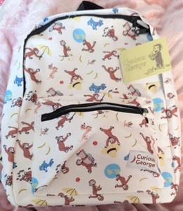 Japan Anime Curious George Rucksack Tasche weiß nächste Verfügbarkeit Datum unentschlossen - Bild 1 von 2