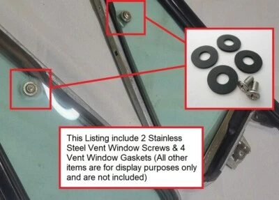 ¡Herrajes para ventanas de ventilación! PARA '72-93 DODGE RAM PICKUP RAM RAM CARGADOR 60-70's furgoneta/coche etc Foto 1 de 2