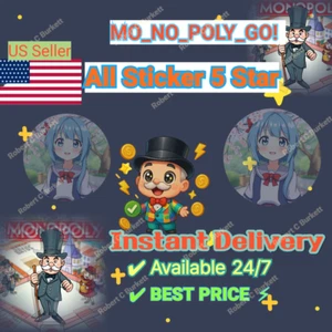 Monopoly Aufkleber GO! ALLE 5 ⭐ AUFKLEBER | SUPER SCHNELL 24/7⚡| BESTE ANGEBOTE - Bild 1 von 1