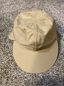 Vintage Columbia Gore Tex Large Long Bill Hat Fishing L USA Made Beige Cap - Picture 1 of 6