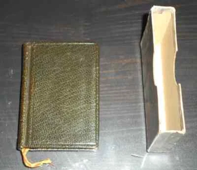 1910 miniature book slipcase missal mass catholic church engraving latin-french - Image 1 of 4