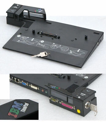 LENOVO PORTREPLICATOR TYPE 2504 IBM THINKPAD T60 T61 R61 T400 T500 42W4636 DOC10 - Bild 1 von 4