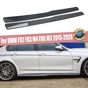 Extensión de faldones laterales M Performance fibra de carbono para BMW F80 M3 F82 M4 2015-2020 - Imagen 1 de 10