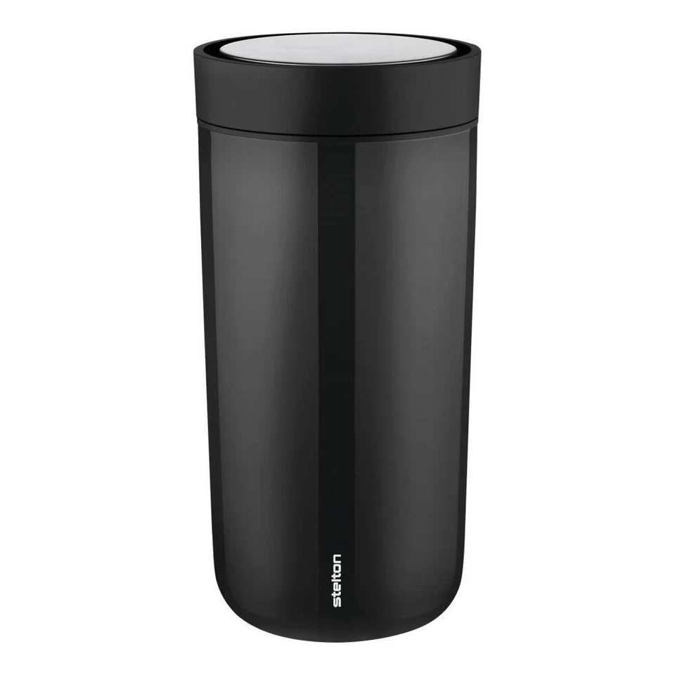 Stelton To Go Click gobelet noir, gobelet To-Go, acier, plastique, 400 ml - Photo 1/1