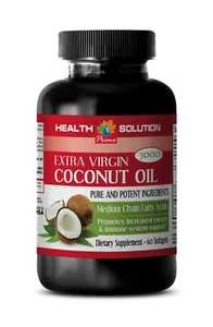 coconut oil supplement - COCONUT OIL 3000mg - fat burner pills 1B - Picture 1 of 12