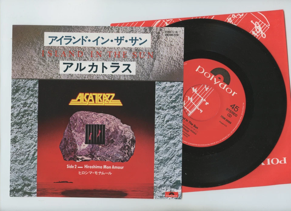 ALCATRAZZ 7" single Japan ISLAND IN THE SUN Graham Bonnet Yngwie Malmsteen Foto 1 de 1
