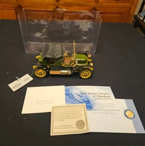 Franklin Mint 1911 Stanley Steamer 62 Runabout verde con documenti #386/1.500 - Foto 1 di 10